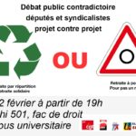 Débat public projet réforme retraites députés - syndicats - de la Vienne 86