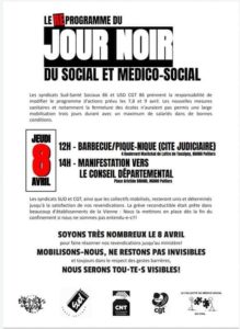 Jour noir du social et médico social 08/04/2021